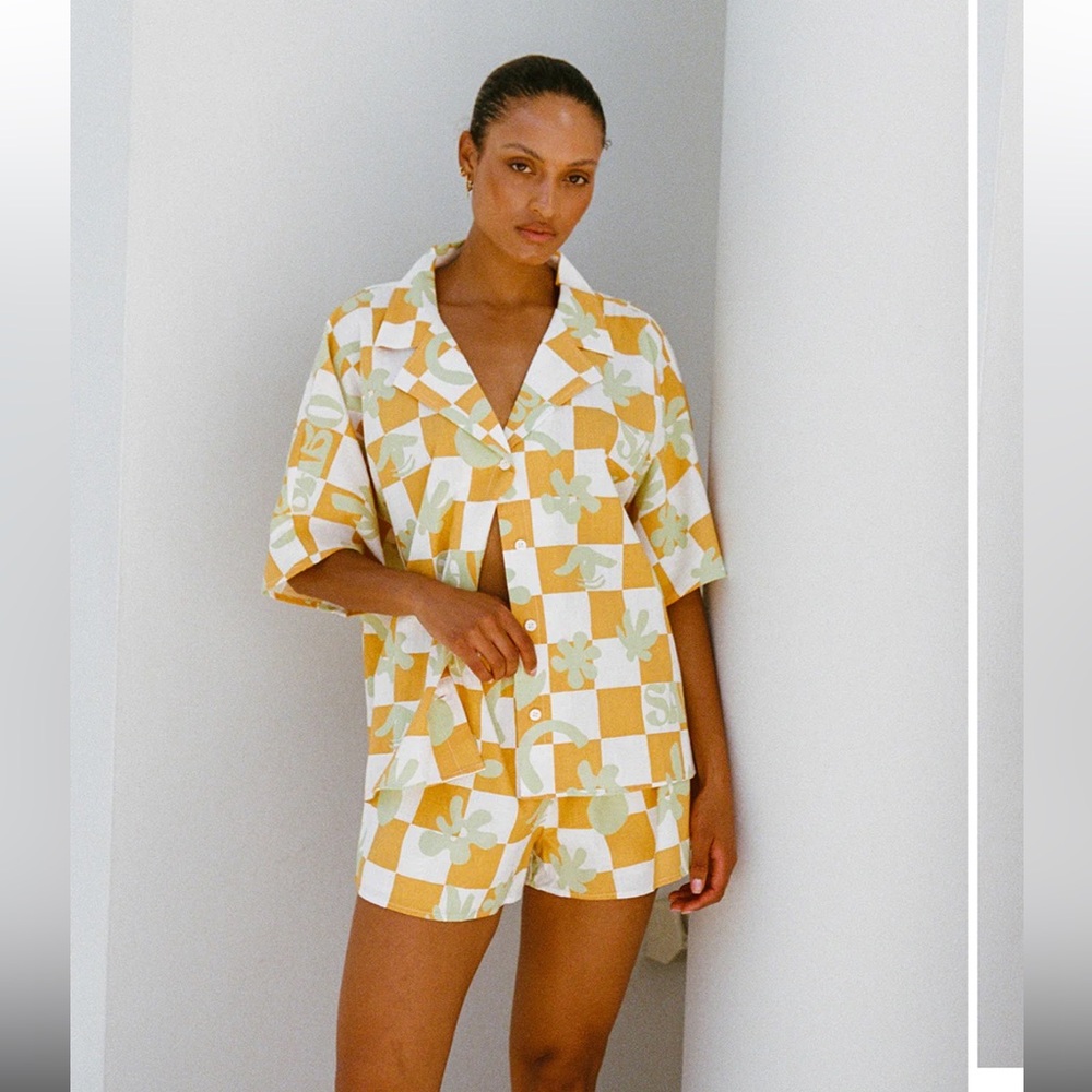 Seona Shorts - Sabo Checkerboard